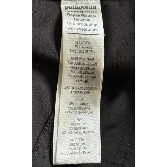 Patagonia Hiking Pants Nylon Size 8 Pockets Black STY55650FA22 Gorpcore Zip Leg - Picture 12 of 14